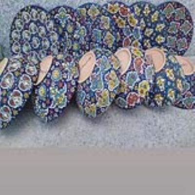 کاسه بشقاب پذیرای مینای سفال  
